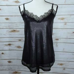 Living Doll Los Angeles Sequin Tank Top Size Medium